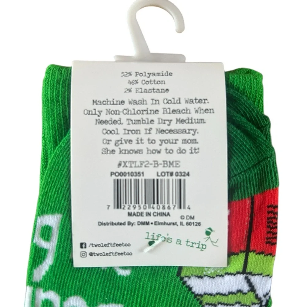 Bring Me Eggnog Christmas Socks - Two Left Feet